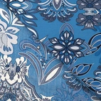 flowers denim - Viscose Voile
