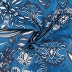 flowers denim - Viscose Voile