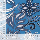 flowers denim - Viscose Voile