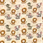 Safari - Digitaltryckt Muslin tyg