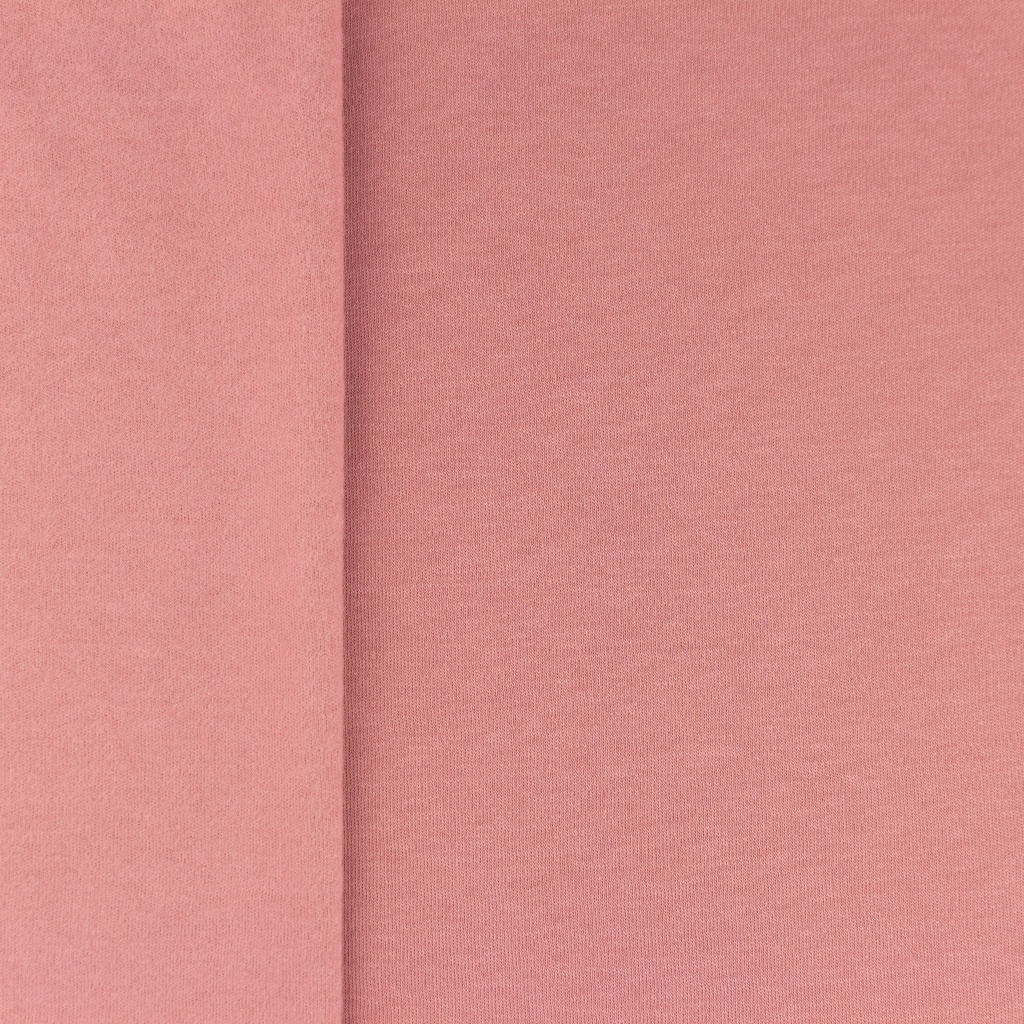 Gammelrosa - Interlock, borstad