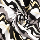 Geometric grey - Viscose twill