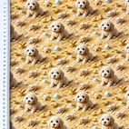 Fluffy Animals - Trikåtyg