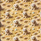 Fluffy Animals - Trikåtyg