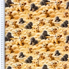 Lions and ape - Trikåtyg