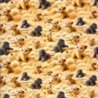 Lions and ape - Trikåtyg