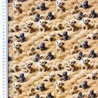 Lions and ape Pale - Trikåtyg