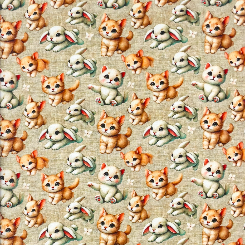 Furry Friends - Trikåtyg