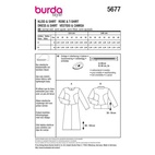 Burda 5677 - Dam - Klänning & Skjorta.