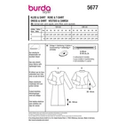 Burda 5677 - Dam - Klänning & Skjorta.