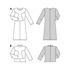 Burda 5677 - Dam - Klänning & Skjorta.