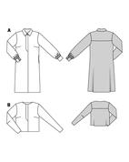 Burda 5678 - Dam - Klänning & Skjorta 34-36.