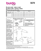 Burda 5679 - Dam - Klänning & Tröja.