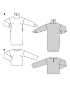 Burda 5679 - Dam - Klänning & Tröja.