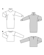 Burda 5679 - Dam - Klänning & Tröja.