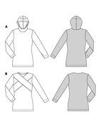 Burda 5680 - Dam - Tröja.