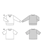 Burda 5682 - Herr -  Basic Sweatshirts.