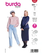 Burda 5685 - Dam -  Blusar Med Veck.
