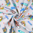 Paw Patrol, Pawfect, grå - Trikåtyg