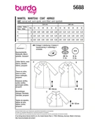 Burda 5688 - Dam -  Damkappor I Retrolook.