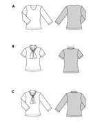 Burda 5689 - Dam -  Damskjortor.