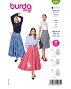 Burda 5690 - Dam -  Utsvängda Kjolar.