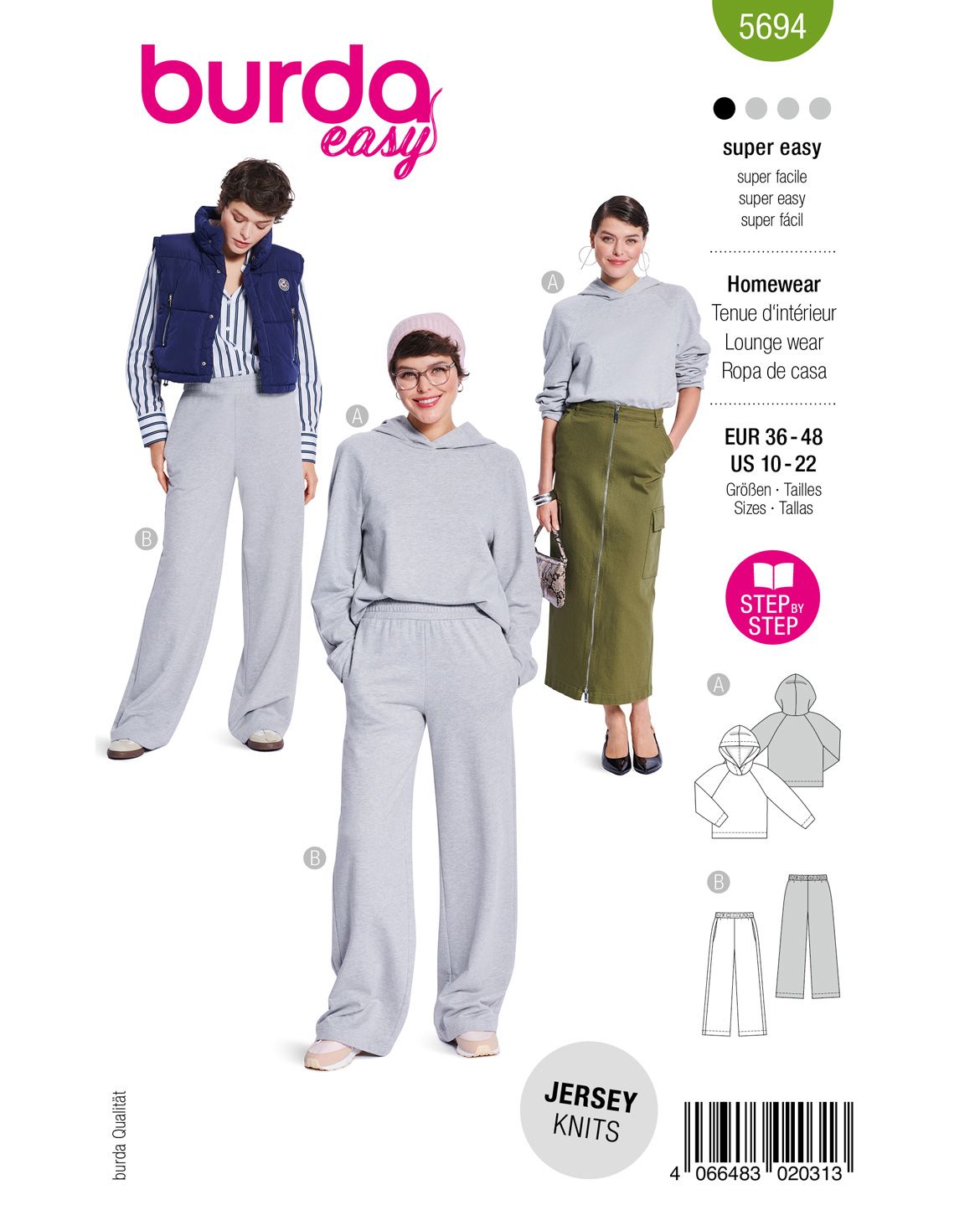 Burda 5694 - Dam -  Damset.