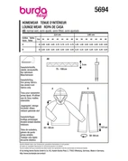 Burda 5694 - Dam -  Damset.