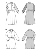 Burda 5696 - Dam -  Klänning.