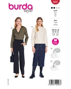 Burda 5697 - Dam -  Långärmade Skjortor.