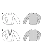 Burda 5697 - Dam -  Långärmade Skjortor.