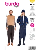 Burda 5698 - Dam -  Damvästar Med Knappar.