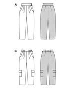 Burda 5699 - Dam -  Byxor Med Fickor.