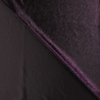 Purple - Velour/Plysch med folie