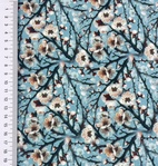 Blossom's (Dark Petrol) - Viscose jersey