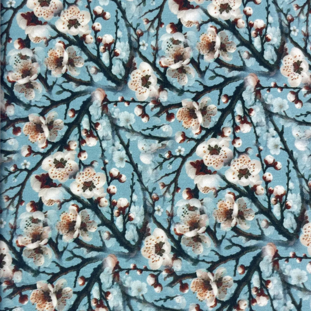 Blossom's (Dark Petrol) - Viscose jersey