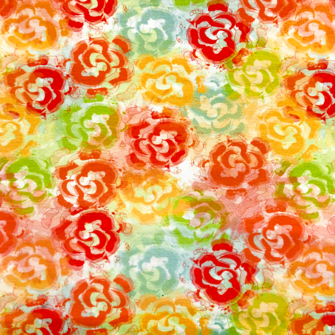 Rosor (Design.A) - Viscose Jersey.