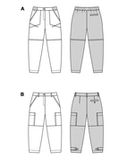 Burda 5703 - Dam -  Eleganta Byxor.