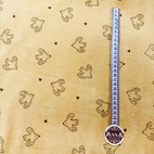 Bird, ocra - Stretch Frotte'