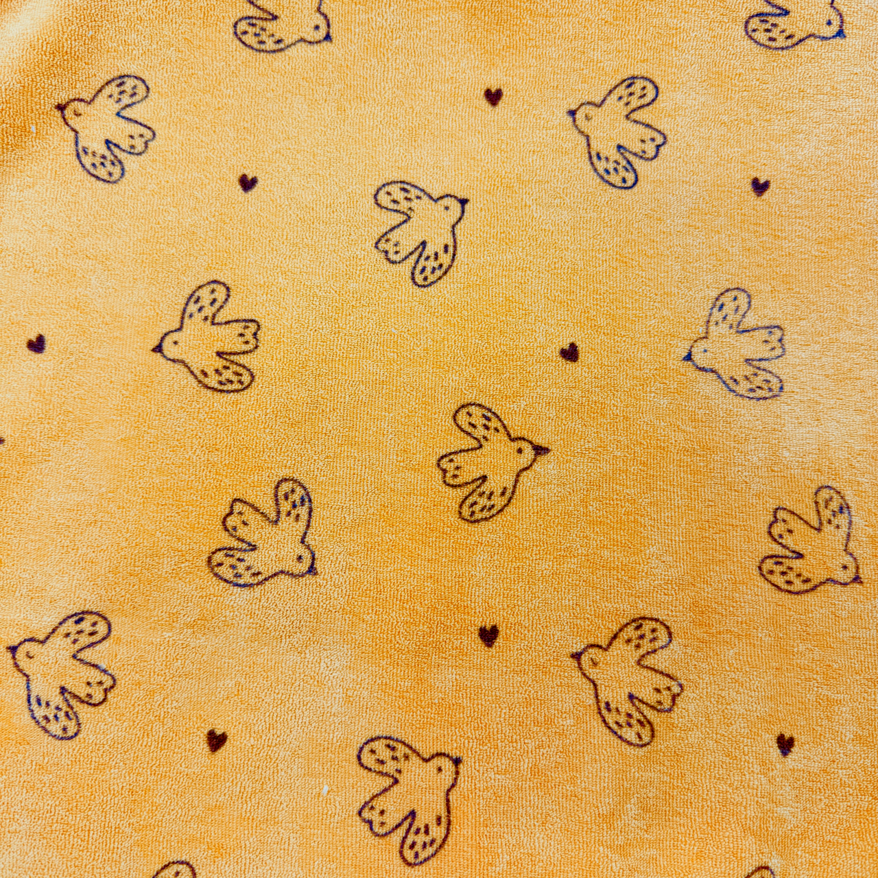 Bird, ocra - Stretch Frotte'