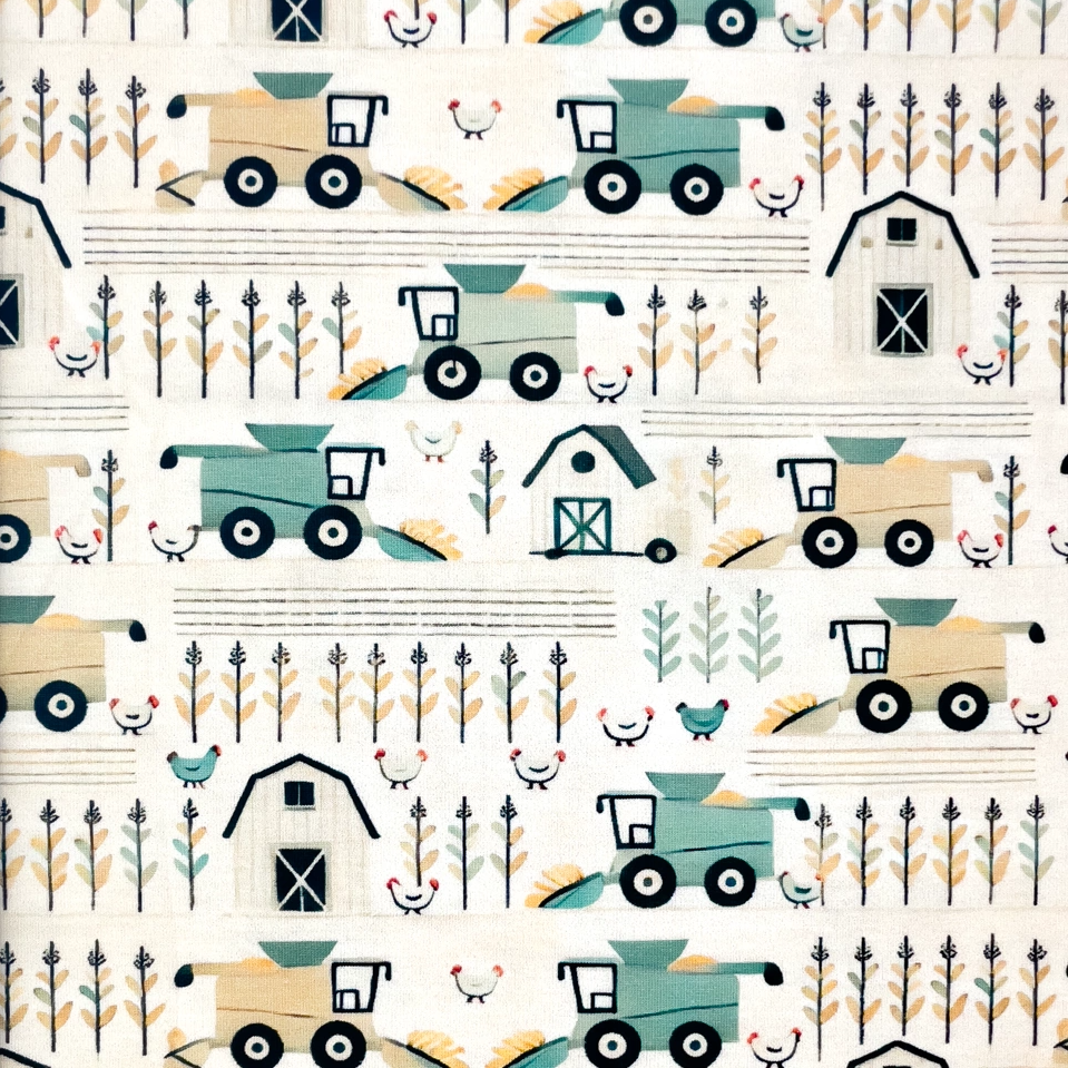 Farm Work (Design.B) - Trikåtyg