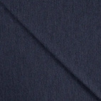 Navy, melange - 100% Merino Ull interlock