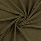 Khaki, melange - 100% Merino Ull interlock