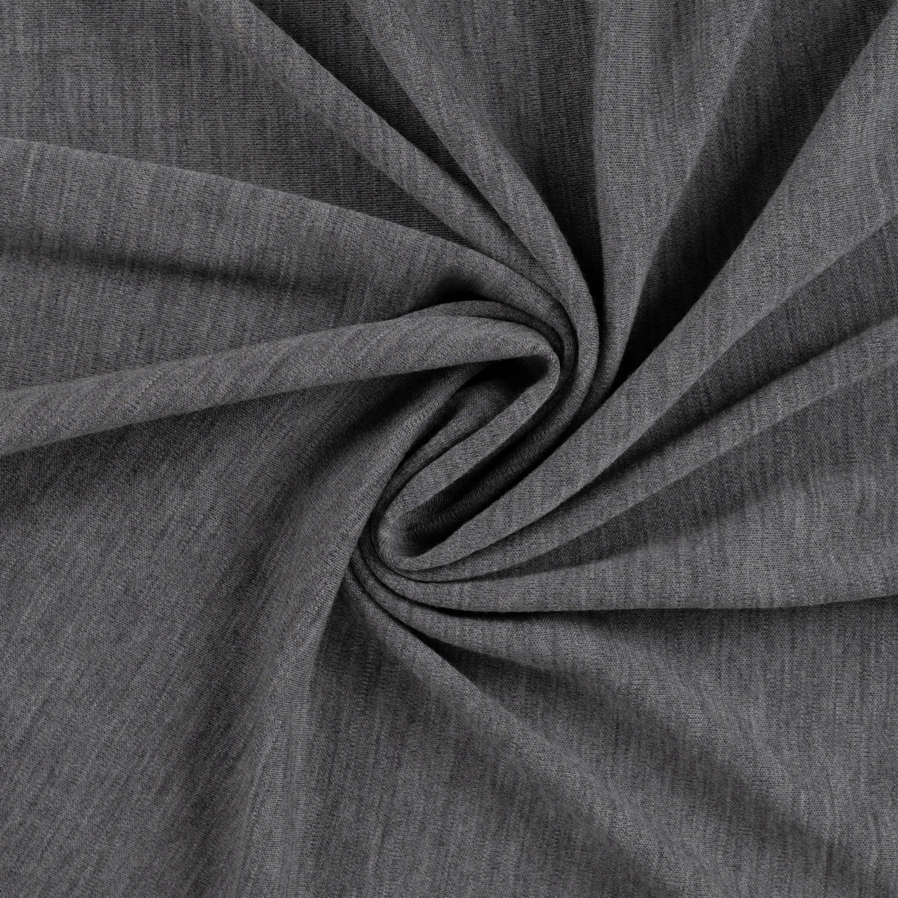 Mid Grey, melange - 100% Merino Ull interlock
