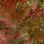 Batik, brun - Bomullstyg ,Vävt