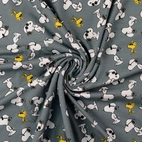 Snob, grey - Jersey fabric