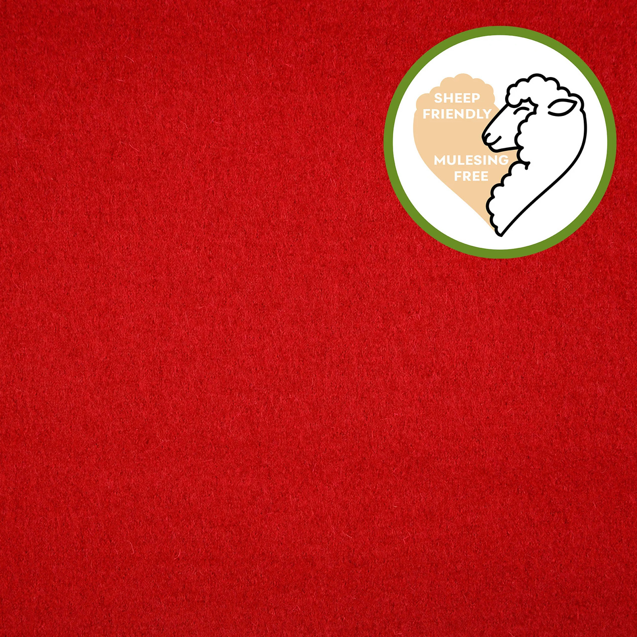 Boiled wool/ Valgloden - Red