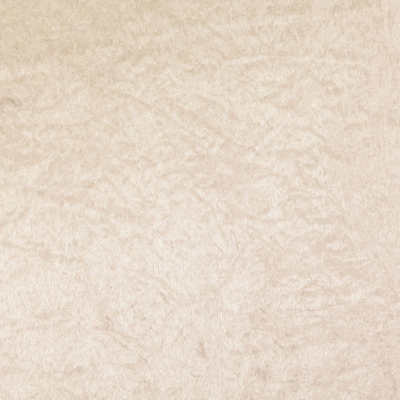 Krossad Plysch - gräddvit