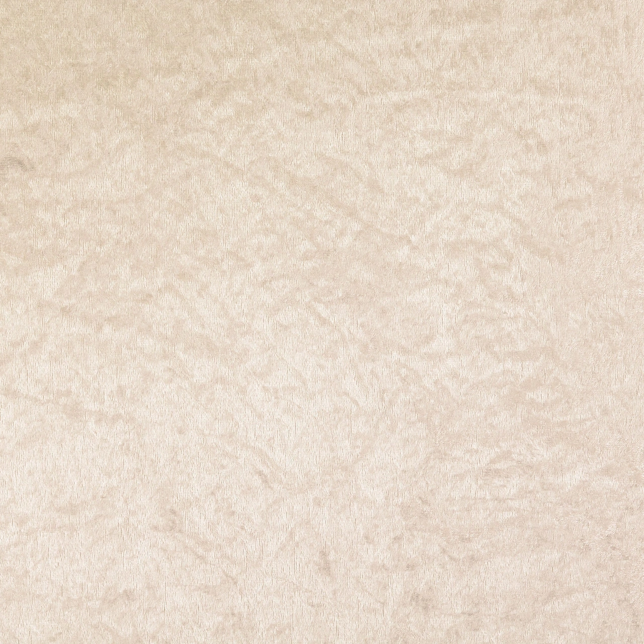 Krossad Plysch - gräddvit