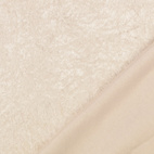 Krossad Plysch - gräddvit